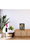 Radha Krishna Laminated Photo - 5x7 Inches, Divine Blessings for Home & Office and Temple Decoration