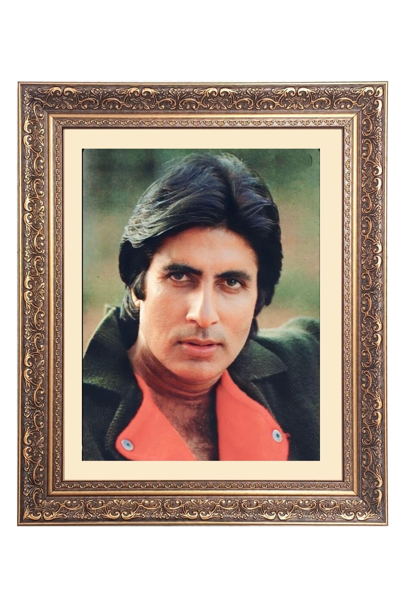 Sri Amitabh Bachchan Big Photo Frame - 16x20 Inches for Home & Office Decoration