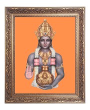 God Vishnu Big Photo Frame - 16x20 Inches for Home & Office Decoration