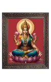 Godess Lakshmi (Laxmi) Big Photo Frame - 20x24 Inches for Home & Office Decoration