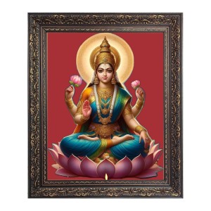 Godess Lakshmi (Laxmi) Big Photo Frame - 16x20 Inches for Home & Office Decoration Godess Lakshmi (Laxmi) Big Photo Frame - 16x20 Inches for Home & Office Decoration