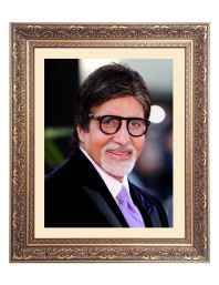 Sri Amitabh Bachchan Big Photo Frame - 18x22 Inches for Home & Office Decoration