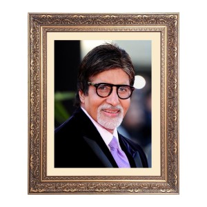 Sri Amitabh Bachchan Big Photo Frame - 18x22 Inches for Home & Office Decoration