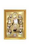 Guru Gobind singh Photo Frame - 10x14 Inches, Brown Wooden Frame for Home, Office & Temple Decoration