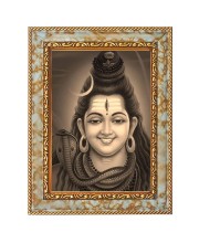 Har Har Mahadev Digital Print Photo 10.7x12.7 inches (I6048) - Vibrant Religious Wall Art for Home or Office Decor.