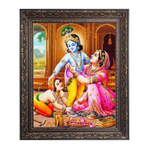 BabyKrishna with Yoshoda Big Photo Frame - 16x20 Inches for Home & Office Decoration BabyKrishna with Yoshoda Big Photo Frame - 16x20 Inches for Home & Office Decoration