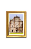 Basilica of Bom Jesus Church Photo Frame, 10x14 Inches Beautiful Elegant Framed Wall Art of Iconic Cathedral