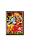 Radha Krishna Laminated Photo - 5x7 Inches, Divine Blessings for Home & Office and Temple Decoration