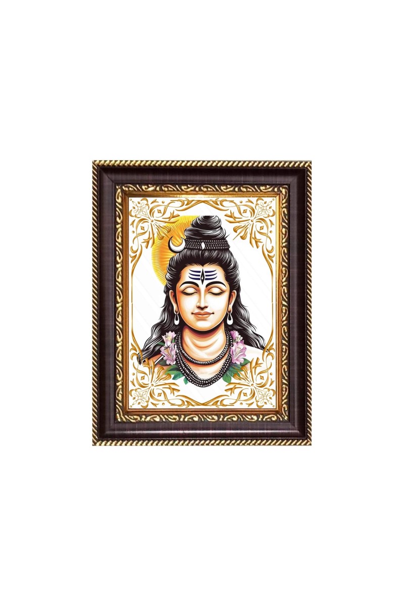 Lord Shiva Digital Print Photo 6.7x8.7 inches - Vibrant Religious Wall Art for Home, Office and Temple Decor.