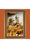 Lord Sr Krishna Kurukshetra Photo Frame - 10x14 Inches, Brown Wooden Frame for Home, Office & Temple Decoration