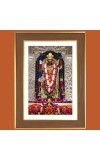 God Sri Rama Photo Frame - 12x16 Inches, Brown Wooden Frame for Home, Office & Temple Decoration