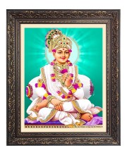 Shree Swaminarayan Big Photo Frame - 16x20 Inches for Home & Office Decoration