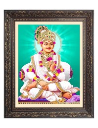 Shree Swaminarayan Big Photo Frame - 20x24 Inches for Home & Office Decoration