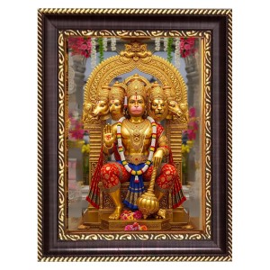 Jai Bajrang bali Digital Print Photo 10.7x12.7 inches (I6078) - Vibrant Religious Wall Art for Home or Office Decor.