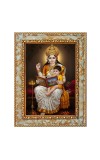 Maa Saraswati Digital Print Photo 6.7x8.7 inches - Vibrant Religious Wall Art for Home or Office Decor.