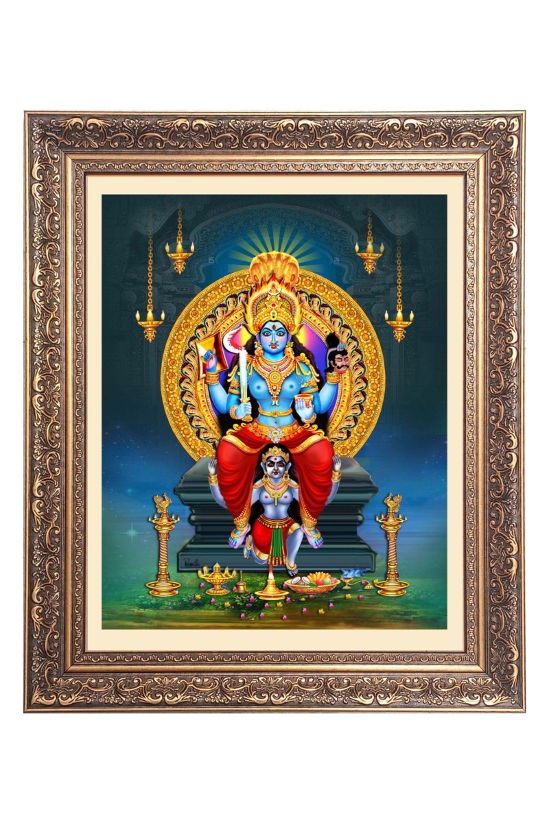 Ma Bhadrakali Big Photo Frame - 18x22 Inches for Home & Office Decoration