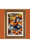 Lord Shiva Lingam Photo Frame - 10x14 Inches, Brown Wooden Frame for Home, Office & Temple Decoration