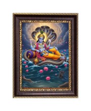 Lord vishnu Digital Print Photo 6.7x8.7 inches (I6101) - Vibrant Religious Wall Art for Home or Office Decor.