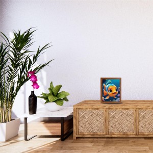 AI Funny Cute Fish Art Picture for Kids - 18x22 inches, Brown Color - Perfect Wall Decor for Children's Room AI Funny Cute Fish Art Picture for Kids - 18x22 inches, Brown Color - Perfect Wall Decor for Children's Room