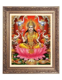 Mata Lakshmi (Laxmi) Big Photo Frame - 22x26 Inches for Home & Office Decoration