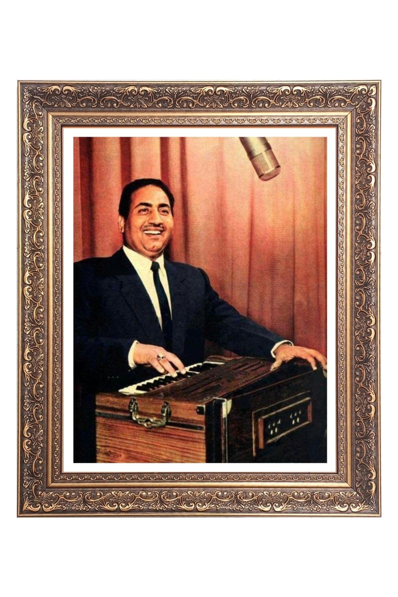 Indian playback singer Mohammed Rafi Big Photo Frame - 20x24 Inches for Home & Office Decoration