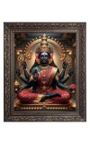 Maha Lakshmi (Laxmi) Big Photo Frame - 16x20 Inches for Home & Office Decoration