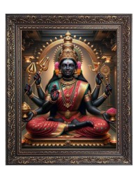 Maha Lakshmi (Laxmi) Big Photo Frame - 16x20 Inches for Home & Office Decoration
