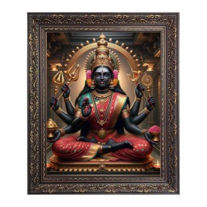 Maha Lakshmi (Laxmi) Big Photo Frame - 24x28 Inches for Home & Office Decoration