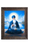 Guru Nanak Dev Ji Big Photo Frame - 18x22 Inches for Home & Office Decoration