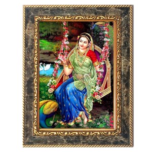 Shri Radha Digital Print Photo 6.7x8.7 inches - Vibrant Religious Wall Art for Home or Office Decor. Shri Radha Digital Print Photo 6.7x8.7 inches - Vibrant Religious Wall Art for Home or Office Decor.