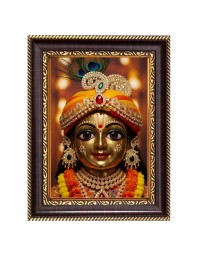 Divine Krishna Digital Print Photo 14.7x16.7 inches (I6096) - Vibrant Religious Wall Art for Home or Office Decor.