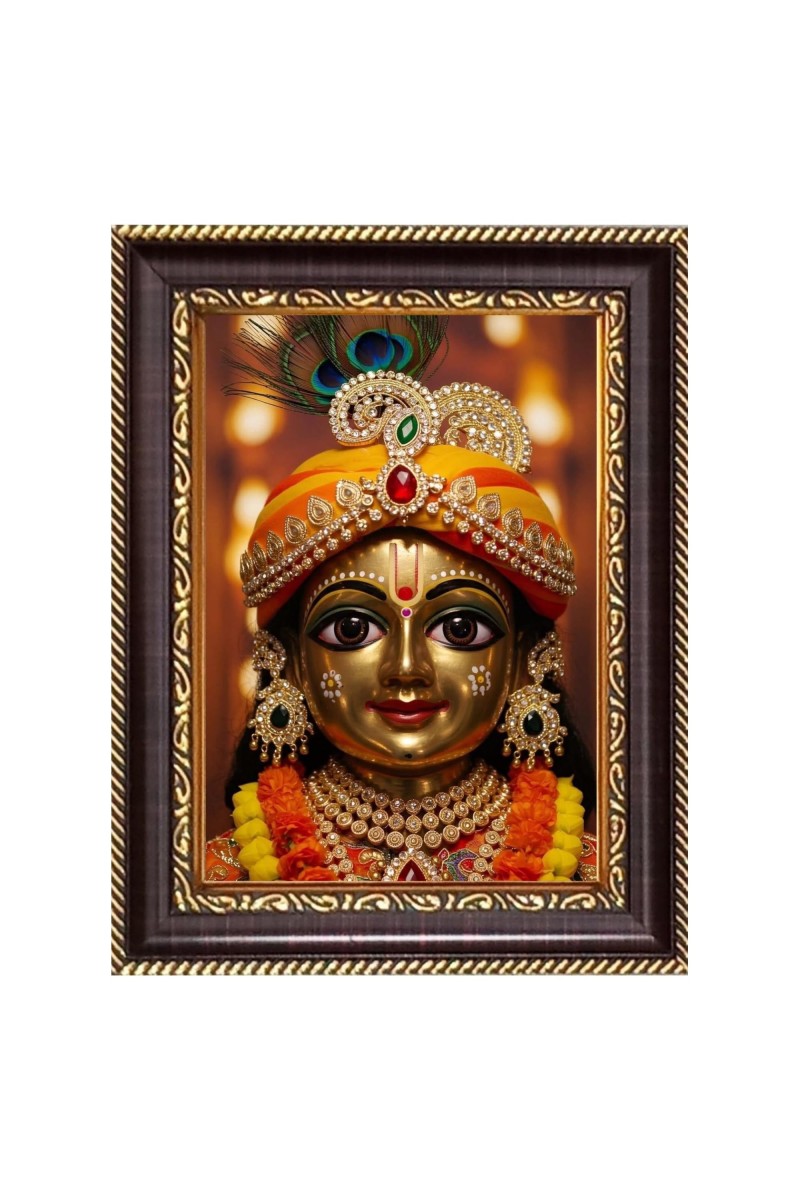 Divine Krishna Digital Print Photo 10.7x12.7 inches (I6096) - Vibrant Religious Wall Art for Home or Office Decor.