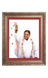 Mata Amritanandamayi Big Photo Frame - 16x20 Inches for Home & Office Decoration