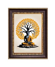 Lord Buddha Digital Print Photo 10.7x12.7 inches (I6047) - Vibrant Religious Wall Art for Home or Office Decor.