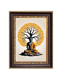 Lord Buddha Digital Print Photo 14.7x16.7 inches (I6047) - Vibrant Religious Wall Art for Home or Office Decor.
