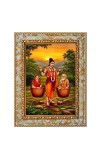 Shravan Kumar Digital Print Photo 6.7x8.7 inches (I6024) - Vibrant Religious Wall Art for Home or Office Decor.