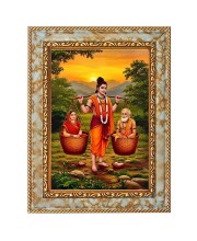 Shravan Kumar Digital Print Photo 6.7x8.7 inches (I6024) - Vibrant Religious Wall Art for Home or Office Decor.