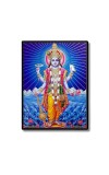 Vishnu Laminated Photo - 7x9 Inches, Divine Blessings for Home & Office and Temple Decoration
