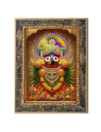 Lord Jagannath Digital Print Photo 6.7x8.7 inches - Vibrant Religious Wall Art for Home or Office Decor.