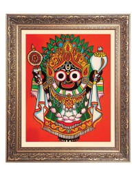 Sri Jagannath Big Photo Frame - 24x28 Inches for Home & Office Decoration