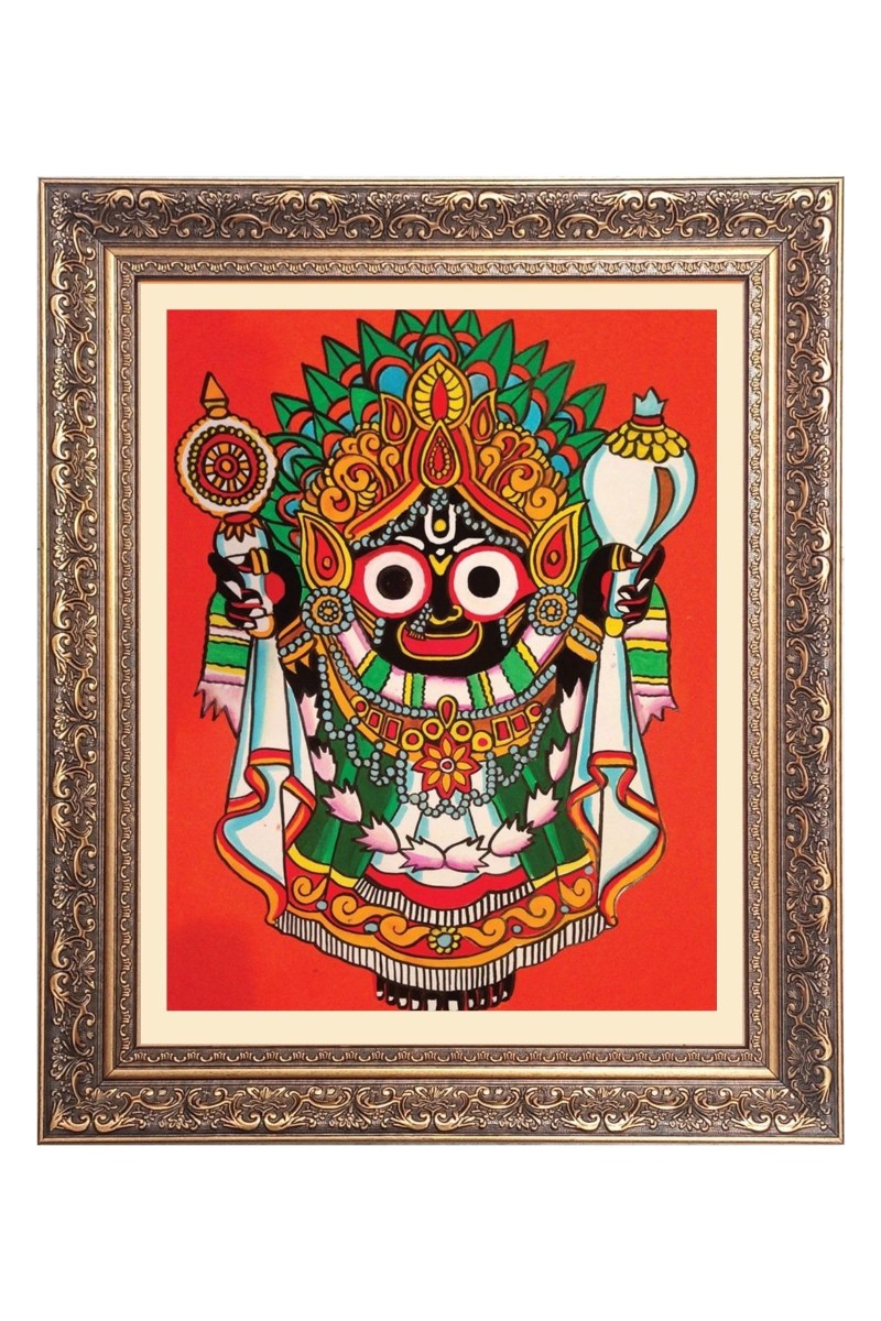 Sri Jagannath Big Photo Frame - 24x28 Inches for Home & Office Decoration