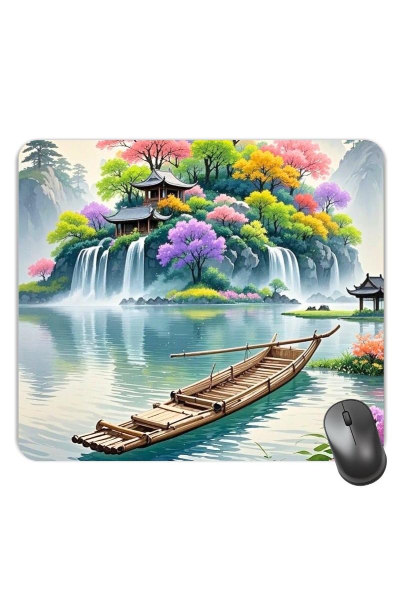 Customized Beautiful Nature View Picture Sublimation Mouse Pad | 8 X 7.5 Inch | Smooth Cloth Surface | Non-Slip Rubber Base | Personalized Mousepad for Laptop & Desktop (F17185)
