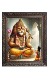 Sri Narashima Dev Big Photo Frame - 24x28 Inches for Home & Office Decoration
