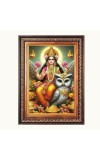 Shi Maa Laxmi Color Photo 10x14 Inch - Vibrant Religious Wall Art for Home or Office Decor.