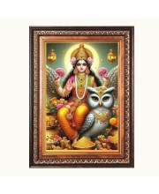 Shi Maa Laxmi Color Photo 10x14 Inch - Vibrant Religious Wall Art for Home or Office Decor.
