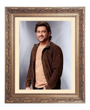 Mahindra Singh Dhoni Big Photo Frame - 16x20 Inches for Home & Office Decoration