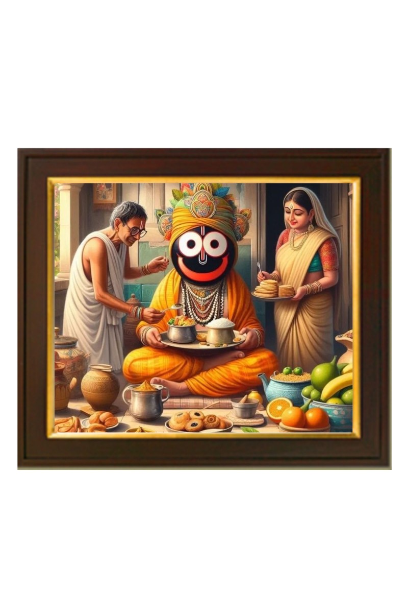 Hitech SalesJagannath Photo Frame | Lord Jagannath Wall Painting For Home Decoration And Gifting size: 10x12 inch