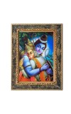 Lord Shiva and Hanuman Digital Print Photo 12.7x14.7 inches (I6062) - Vibrant Religious Wall Art for Home or Office Decor.