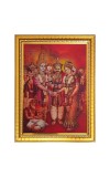 Lord Venkateshwara Photo Frame - 12x16 Inches, Brown Wooden Frame for Home, Office & Temple Decoration