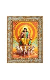 Lord surya Digital Print Photo 8.7x10.7 inches (I6001) - Vibrant Religious Wall Art for Home or Office Decor.